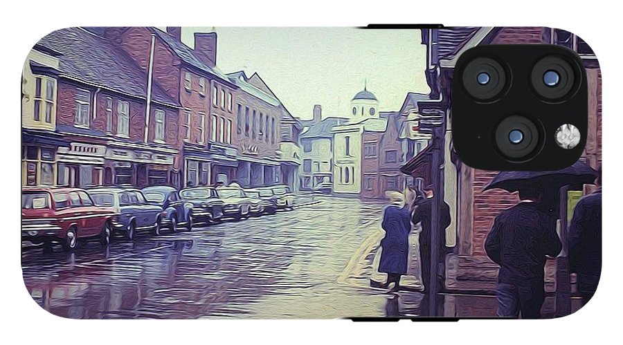 Vintage Travel Rainy Day in Britain - Phone Case