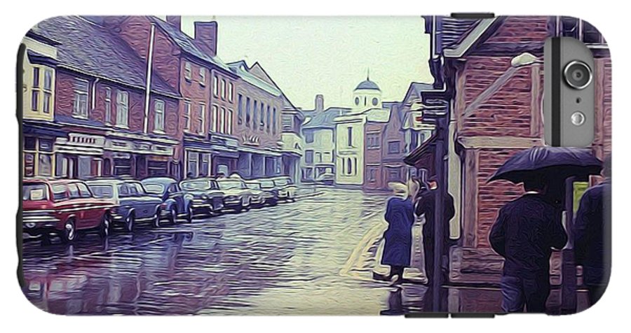 Vintage Travel Rainy Day in Britain - Phone Case