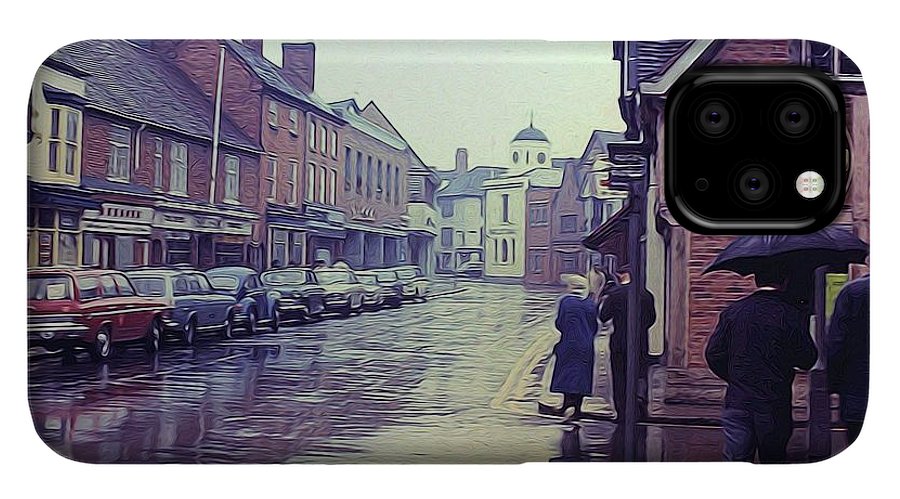 Vintage Travel Rainy Day in Britain - Phone Case