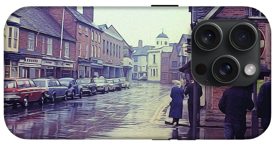Vintage Travel Rainy Day in Britain - Phone Case