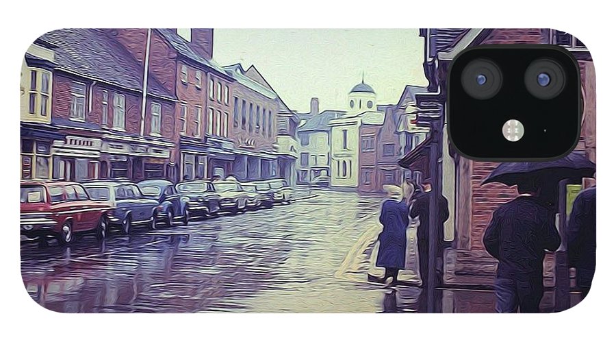 Vintage Travel Rainy Day in Britain - Phone Case