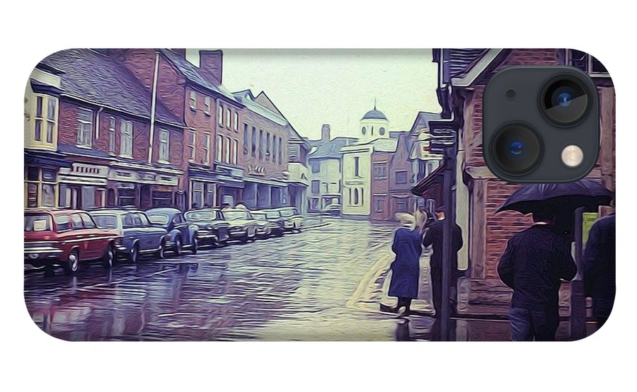Vintage Travel Rainy Day in Britain - Phone Case