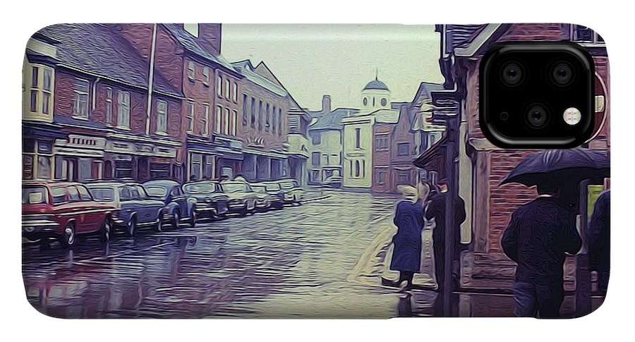 Vintage Travel Rainy Day in Britain - Phone Case