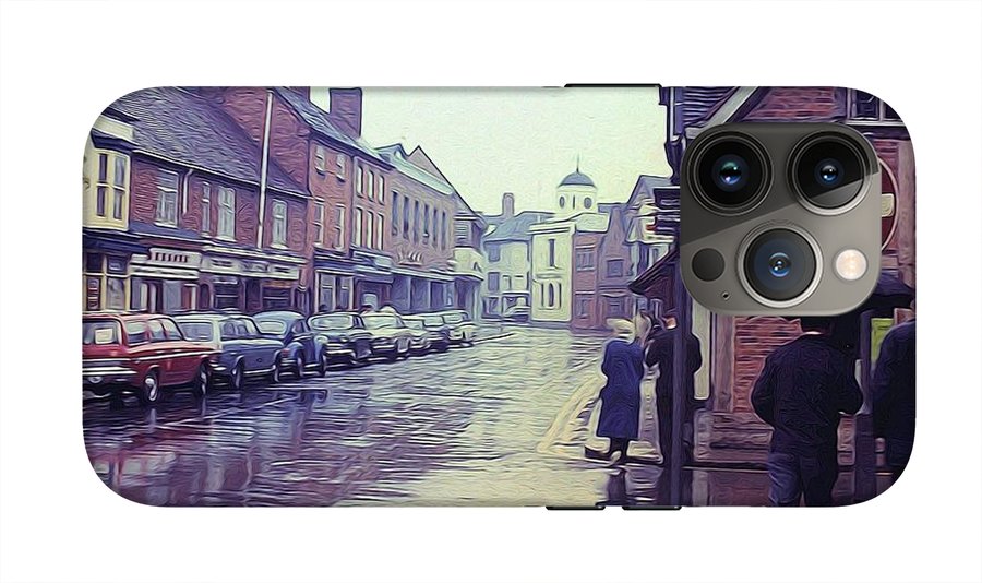 Vintage Travel Rainy Day in Britain - Phone Case