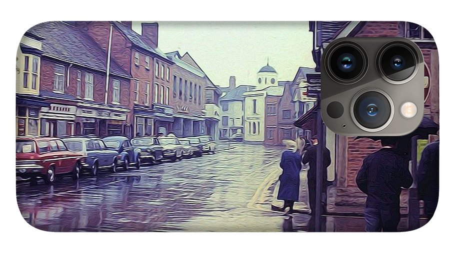 Vintage Travel Rainy Day in Britain - Phone Case