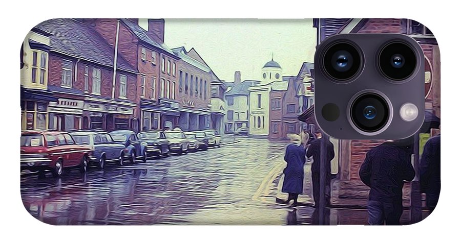 Vintage Travel Rainy Day in Britain - Phone Case
