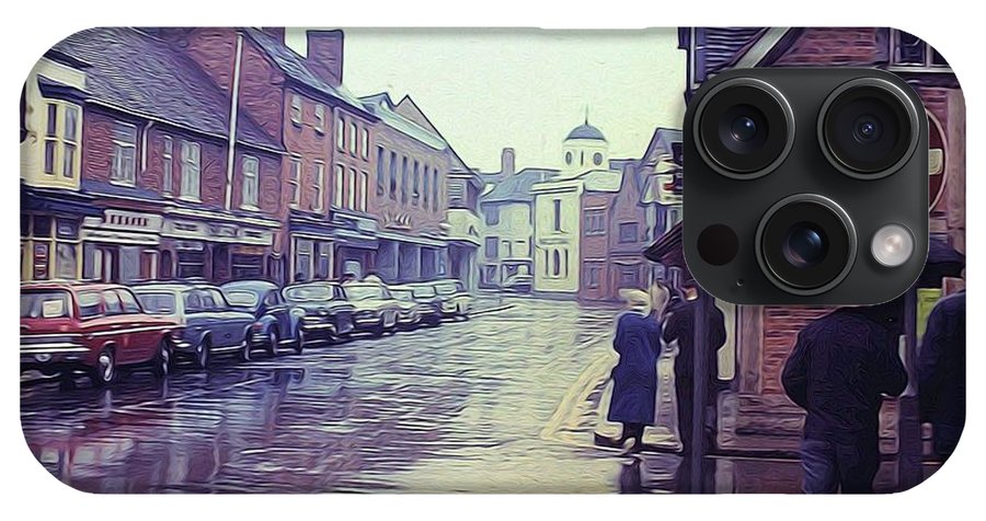 Vintage Travel Rainy Day in Britain - Phone Case