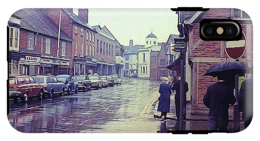 Vintage Travel Rainy Day in Britain - Phone Case