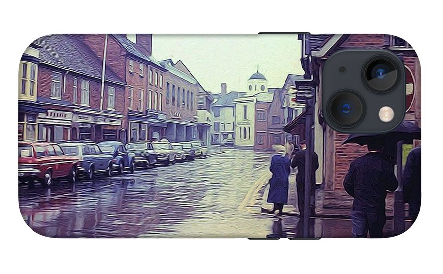 Vintage Travel Rainy Day in Britain - Phone Case