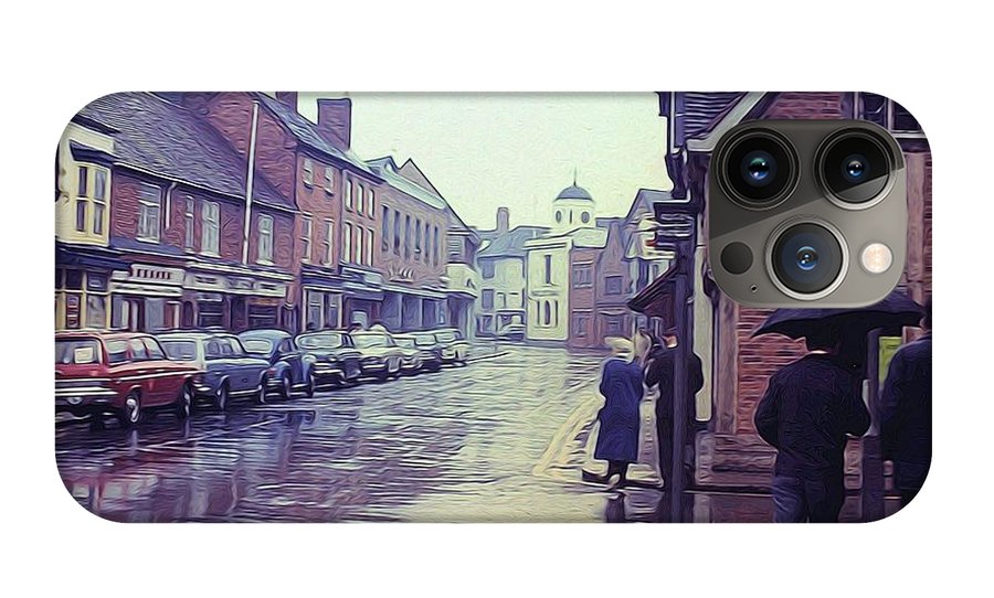 Vintage Travel Rainy Day in Britain - Phone Case