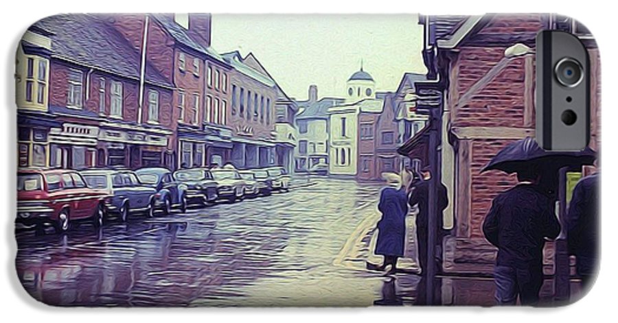 Vintage Travel Rainy Day in Britain - Phone Case