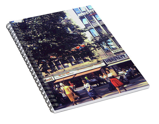 Vintage Travel Shopping in Germany 1973 - Spiral Notebook