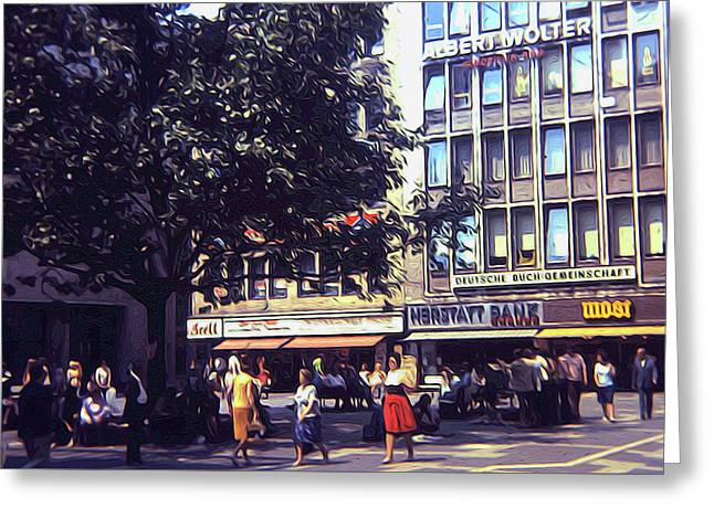Vintage Travel Shopping in Germany 1973 - Greeting Card