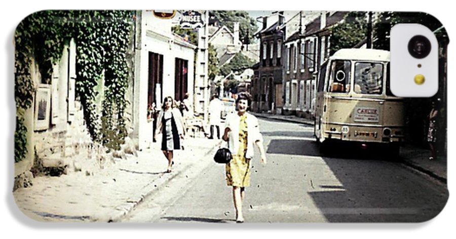 Vintage Travel Shopping on a Paris Street - Phone Case