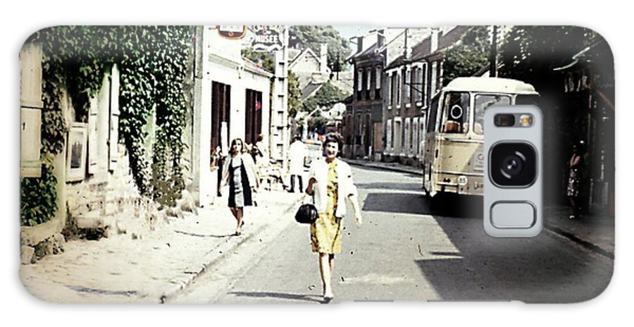 Vintage Travel Shopping on a Paris Street - Phone Case