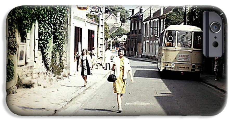 Vintage Travel Shopping on a Paris Street - Phone Case