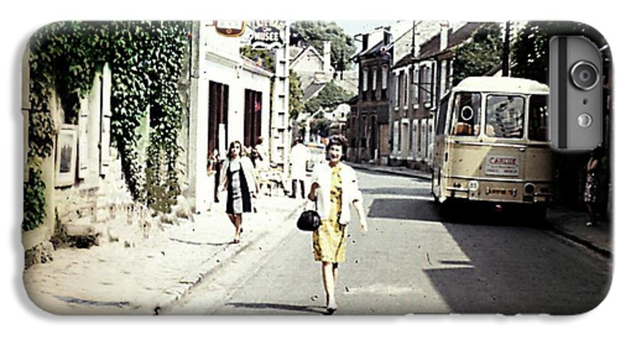 Vintage Travel Shopping on a Paris Street - Phone Case