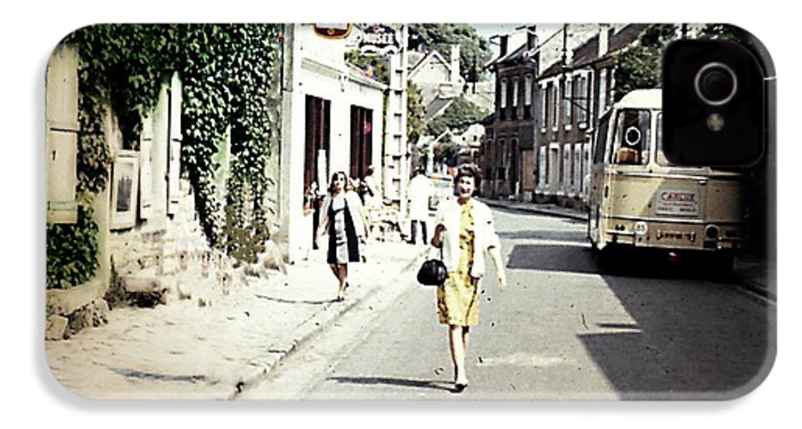 Vintage Travel Shopping on a Paris Street - Phone Case