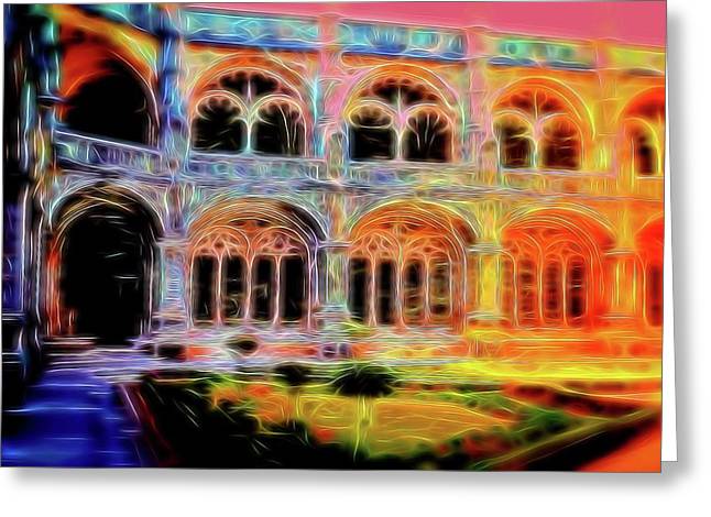 Vintage Travel Stadium Archway - Greeting Card