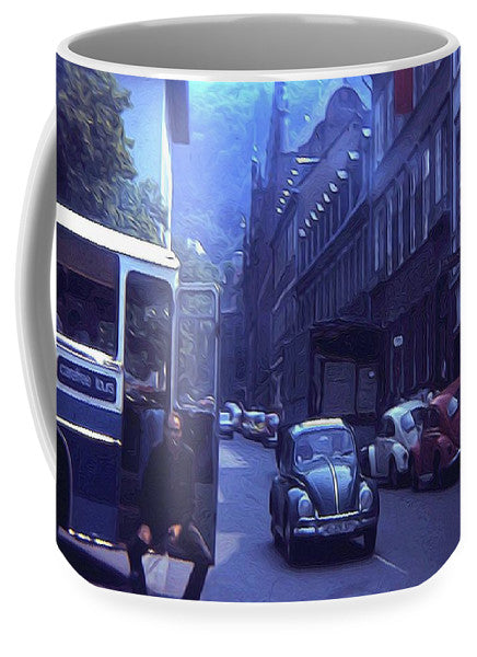 Vintage Travel Street Open Bus Door - Mug