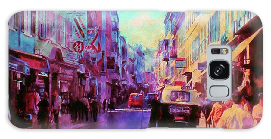 Vintage Travel Street Scene 1969 - Phone Case