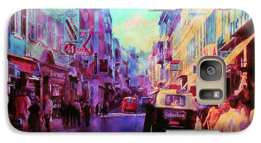 Vintage Travel Street Scene 1969 - Phone Case