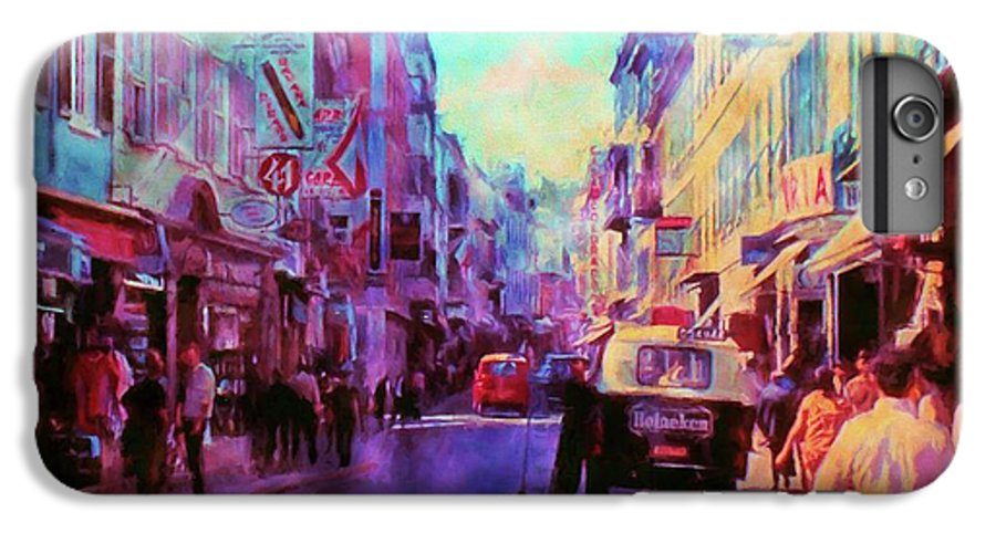 Vintage Travel Street Scene 1969 - Phone Case