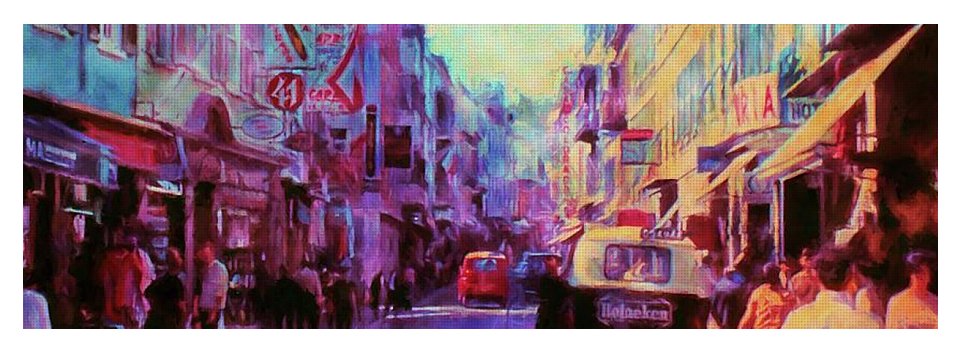 Vintage Travel Street Scene 1969 - Yoga Mat