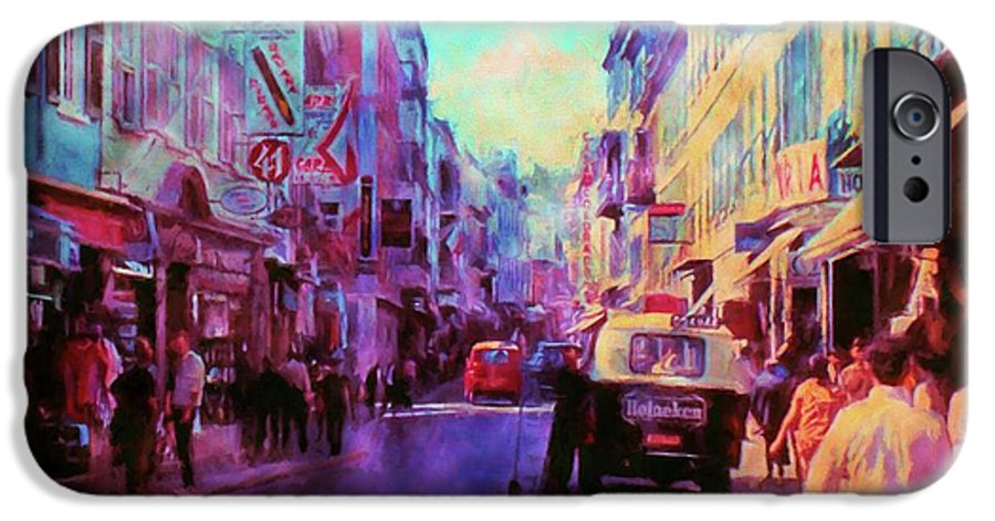 Vintage Travel Street Scene 1969 - Phone Case