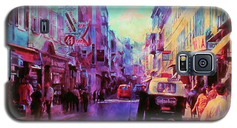 Vintage Travel Street Scene 1969 - Phone Case