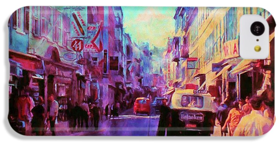 Vintage Travel Street Scene 1969 - Phone Case