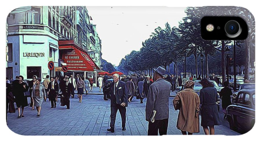 Vintage Travel Street Scene Shoppers - Phone Case