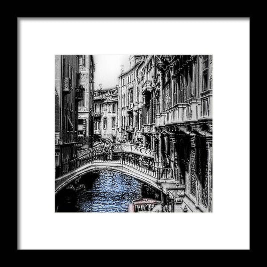 Vintage Venice Canal - Framed Print