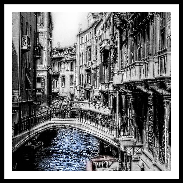 Vintage Venice Canal - Framed Print