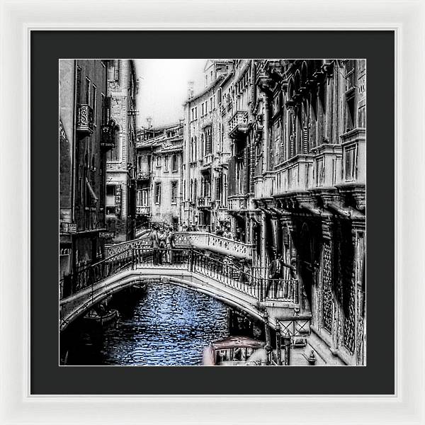 Vintage Venice Canal - Framed Print