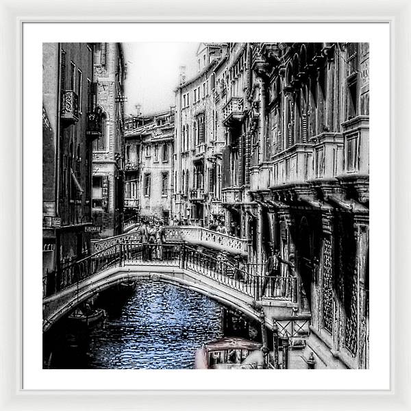 Vintage Venice Canal - Framed Print