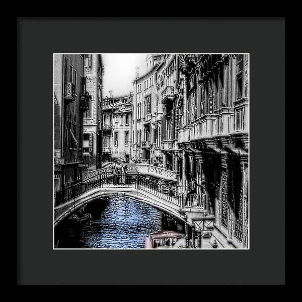 Vintage Venice Canal - Framed Print