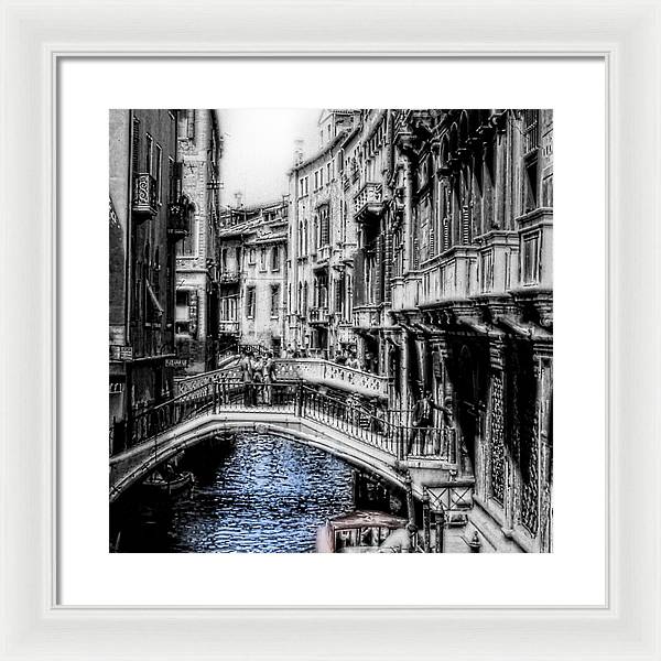 Vintage Venice Canal - Framed Print