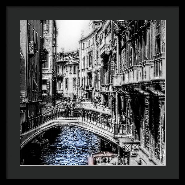 Vintage Venice Canal - Framed Print