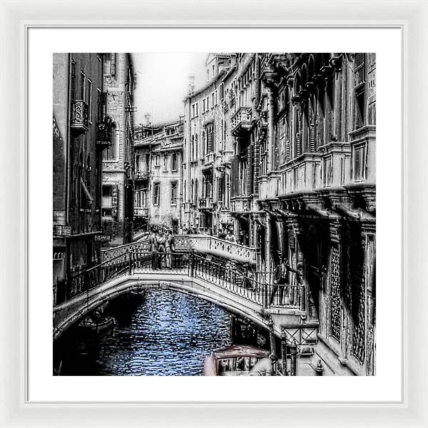 Vintage Venice Canal - Framed Print