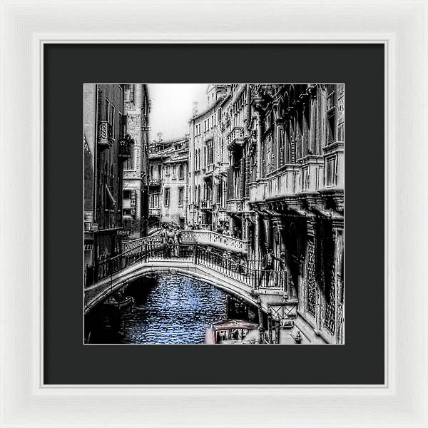 Vintage Venice Canal - Framed Print