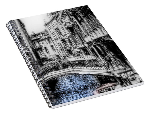 Vintage Venice Canal - Spiral Notebook