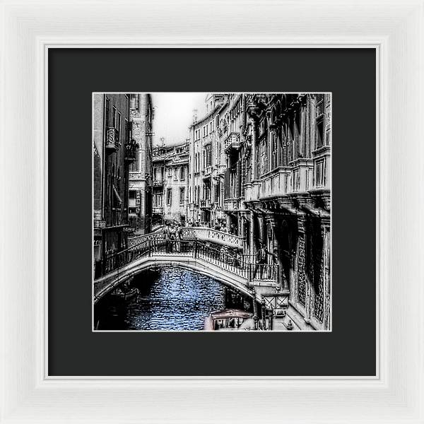 Vintage Venice Canal - Framed Print