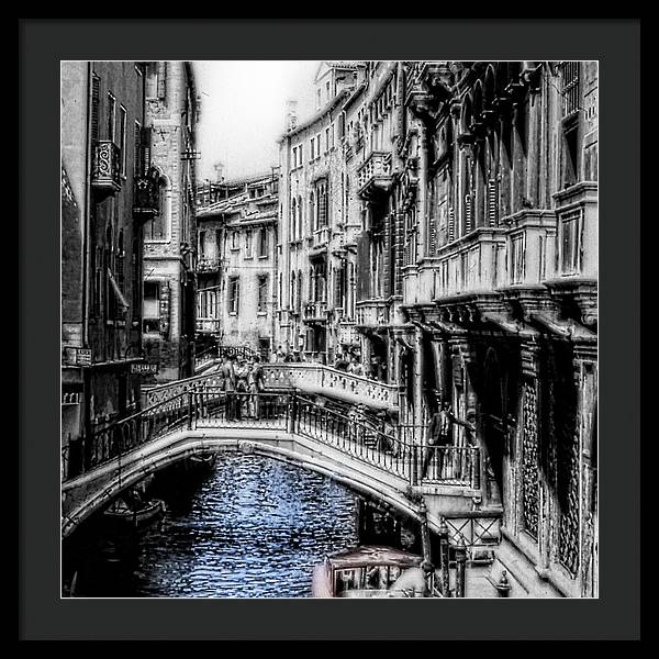 Vintage Venice Canal - Framed Print