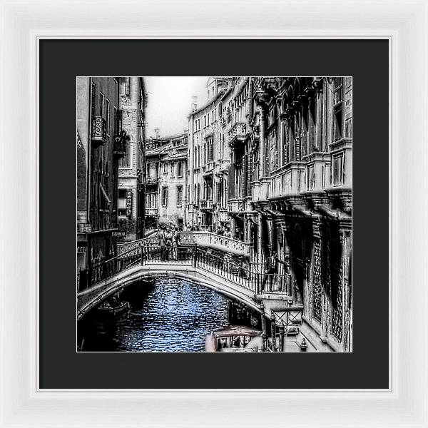 Vintage Venice Canal - Framed Print