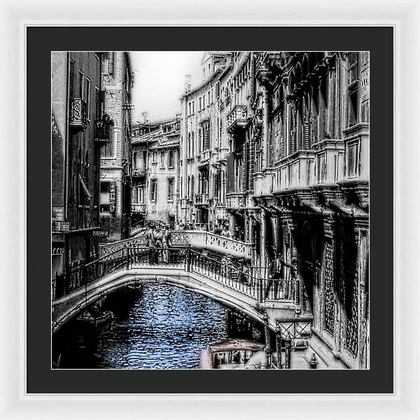 Vintage Venice Canal - Framed Print