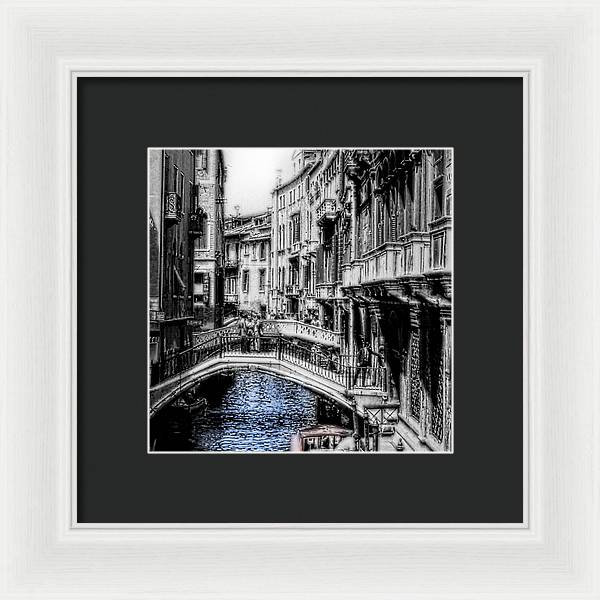Vintage Venice Canal - Framed Print