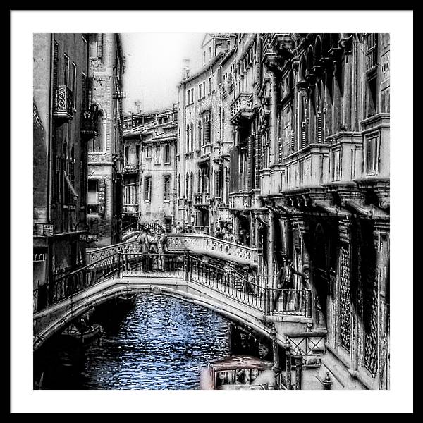 Vintage Venice Canal - Framed Print