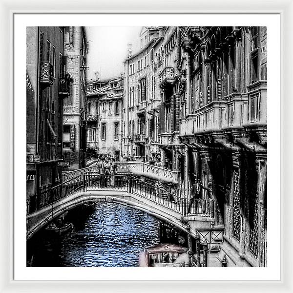 Vintage Venice Canal - Framed Print