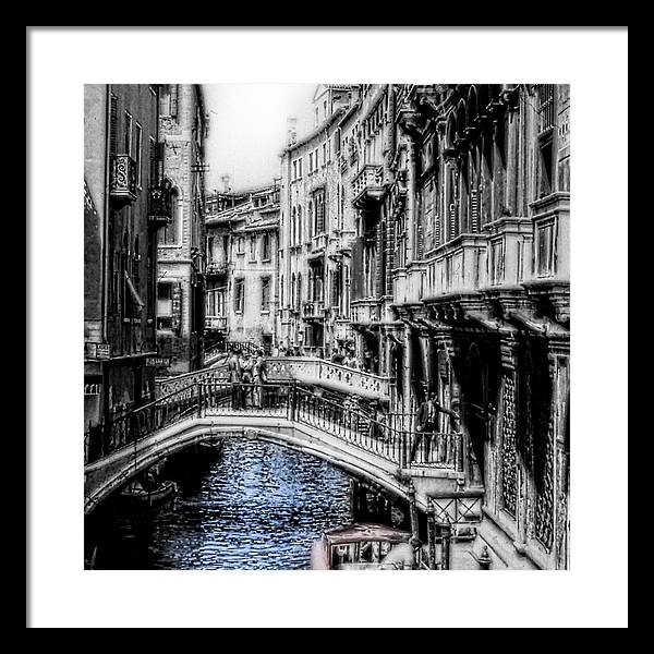 Vintage Venice Canal - Framed Print